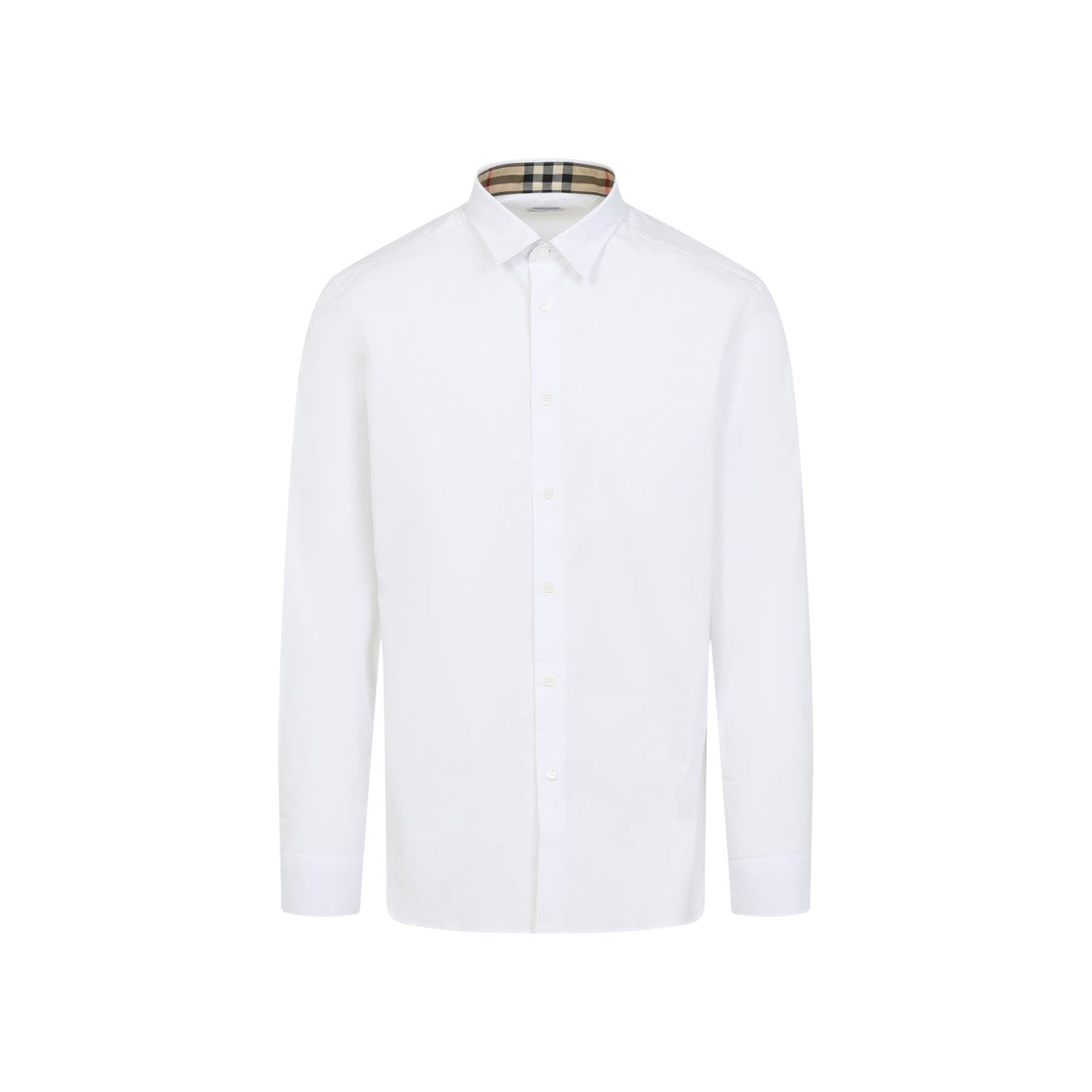 Burberry White Cotton Blend Shirt