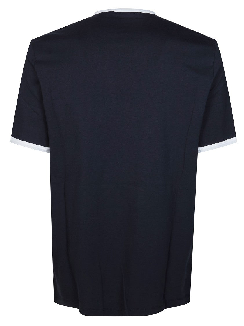 Marni Blue Crew Neck Logo T-Shirt