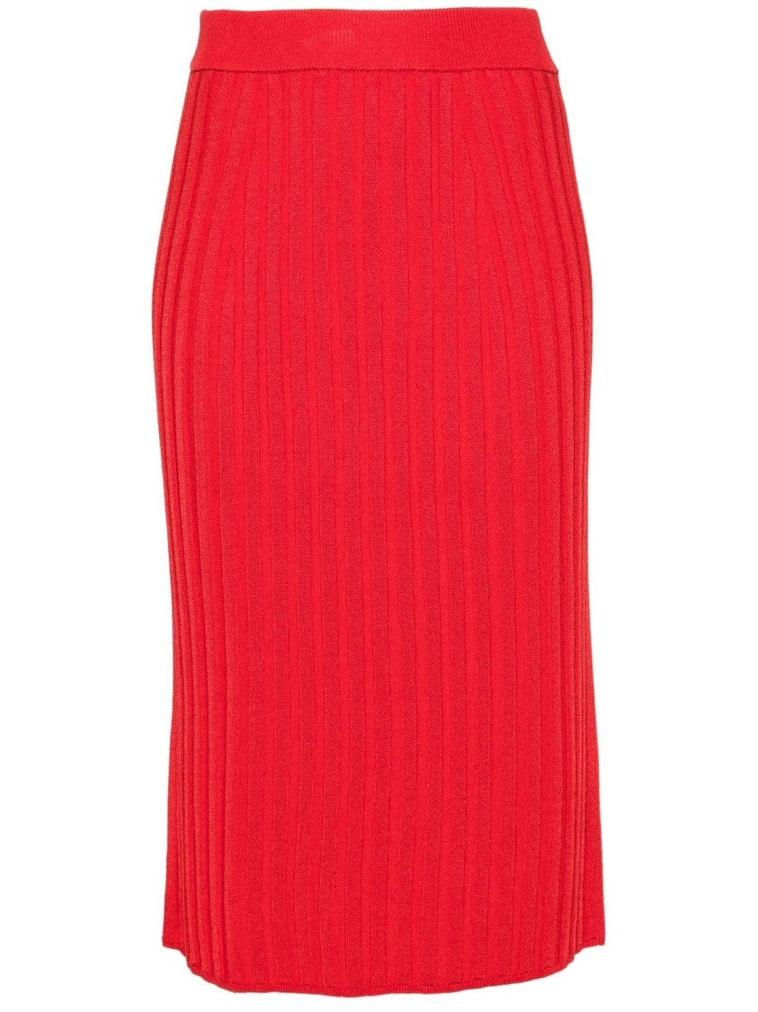Joseph Fitted Ribbed Skirt With Comfortable Waistband
