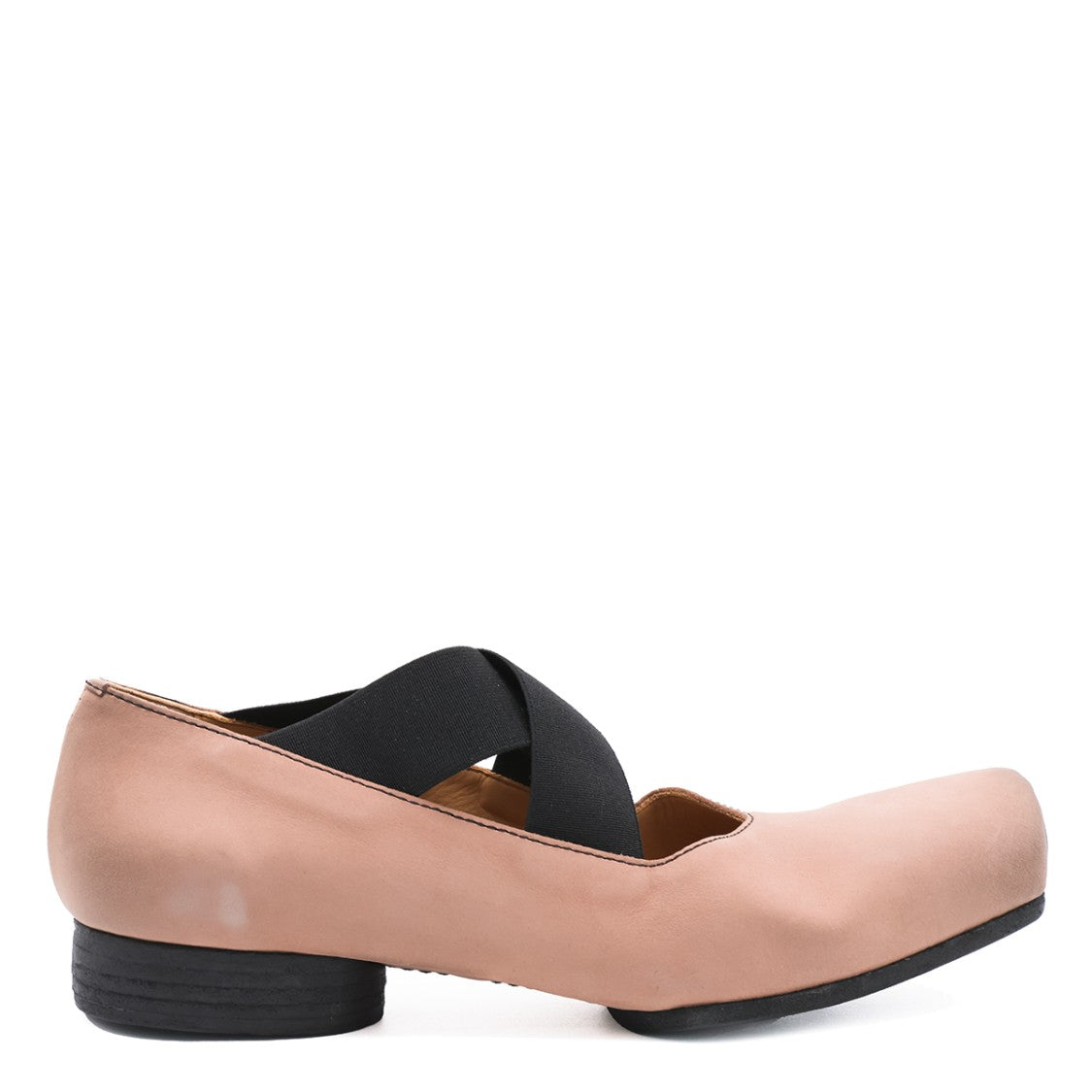 Uma Wang Rounded Toe Pleated Elastic Flats
