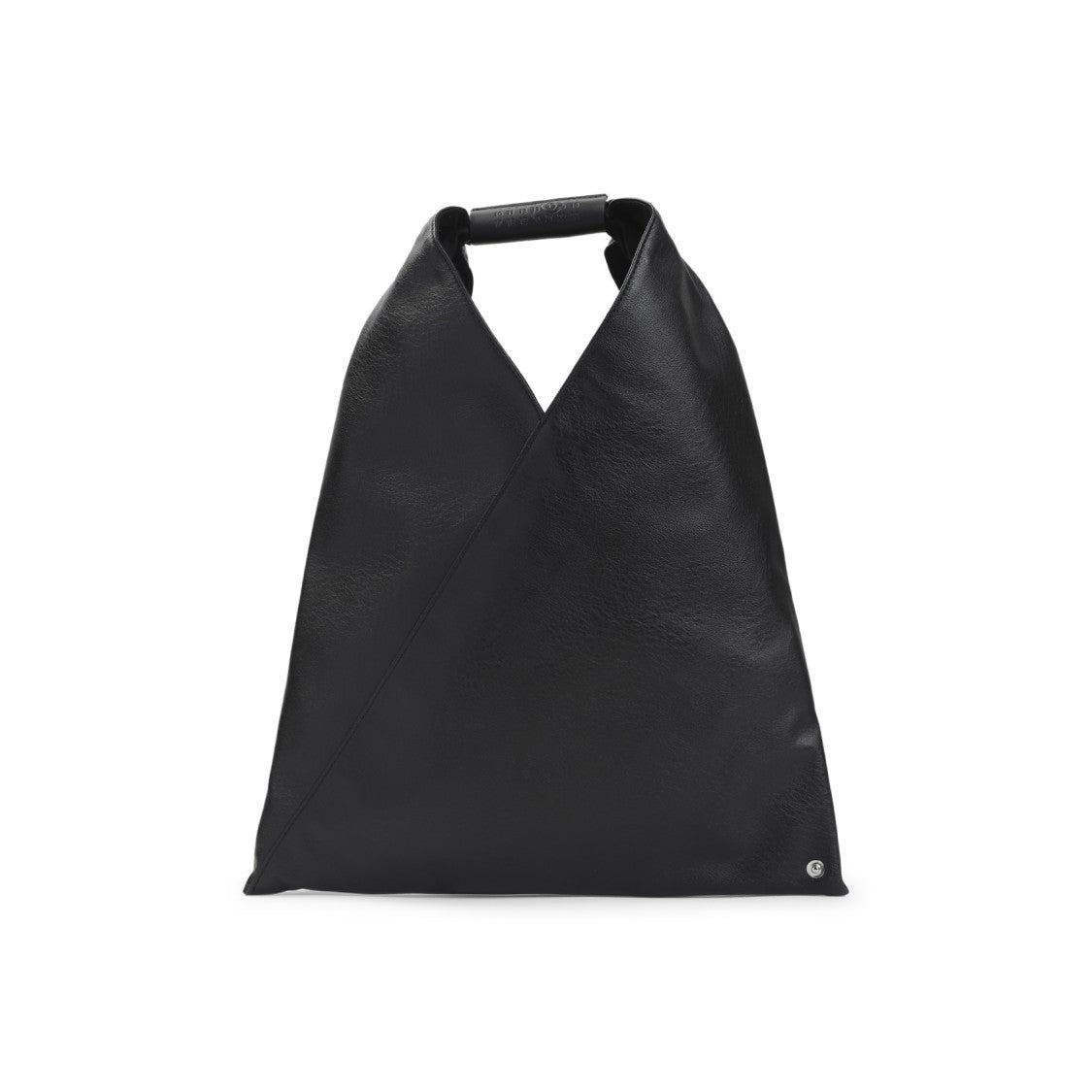 Mm6 By Maison Margiela Triangular Black Handbag With Structured Handle