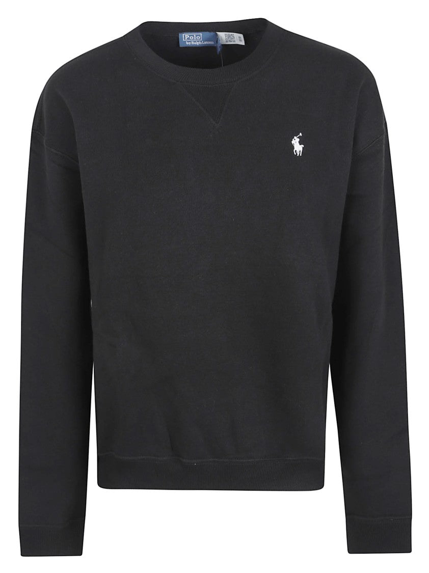 Polo Ralph Lauren Cropped Black Sweatshirt