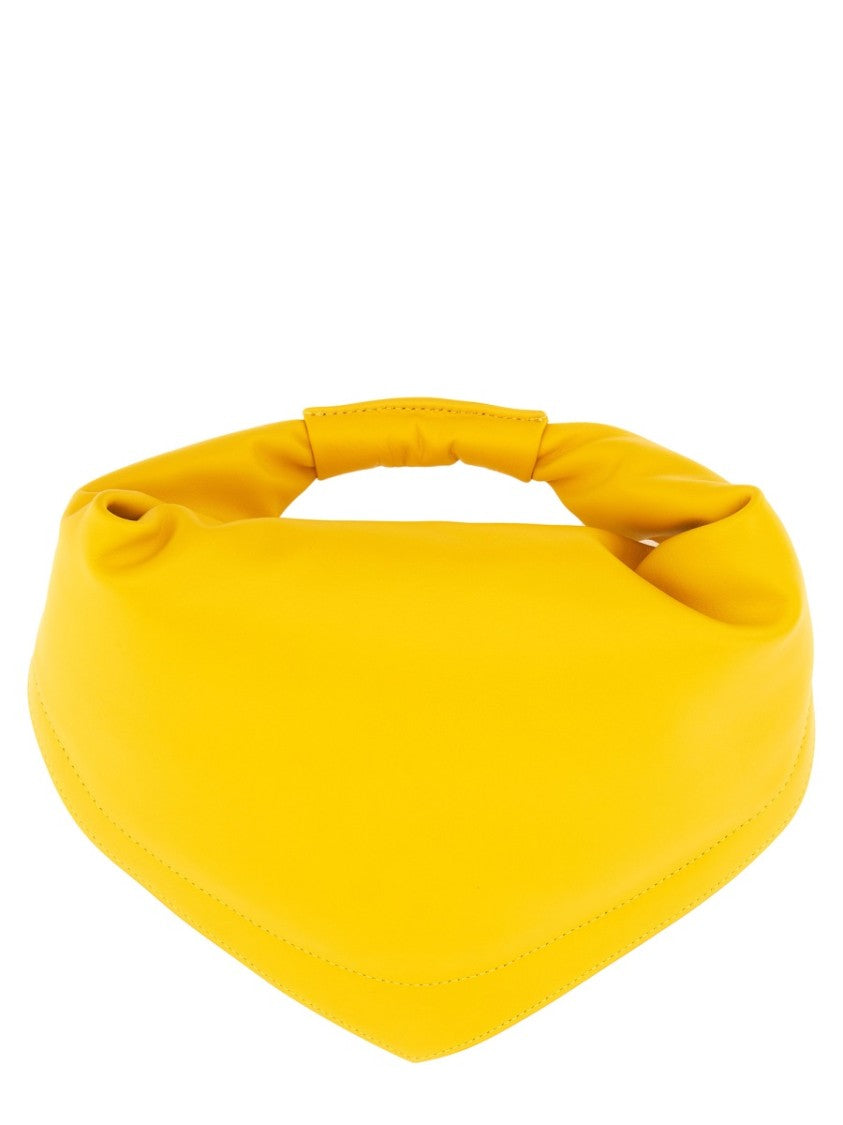 Federico Cina Dpp Yellow Calf Leather Shoulder Bag