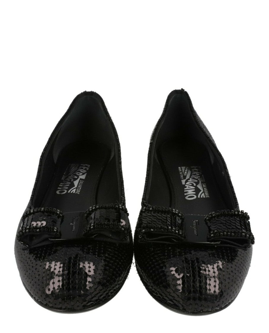 Ferragamo Vara Sequined Pumps