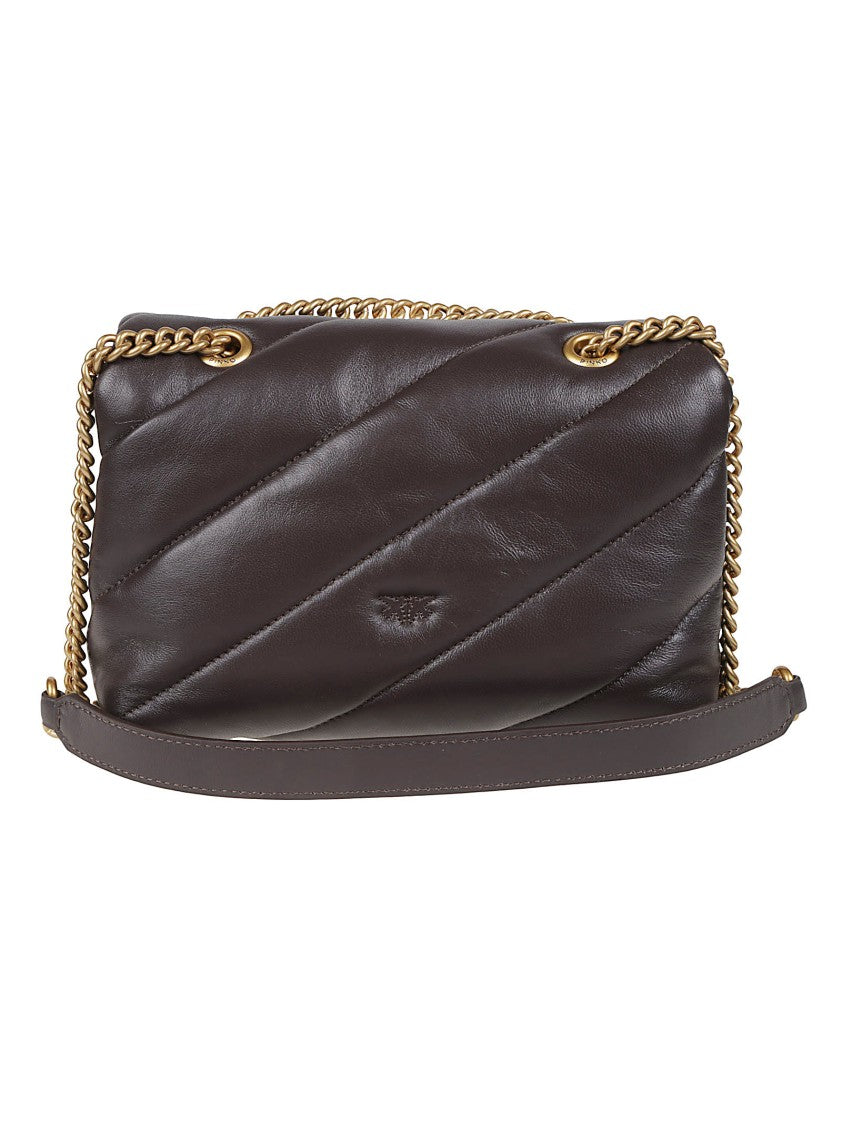 Pinko Love Mini Puff Maxi Quilt Sheepskin Shoulder Bag