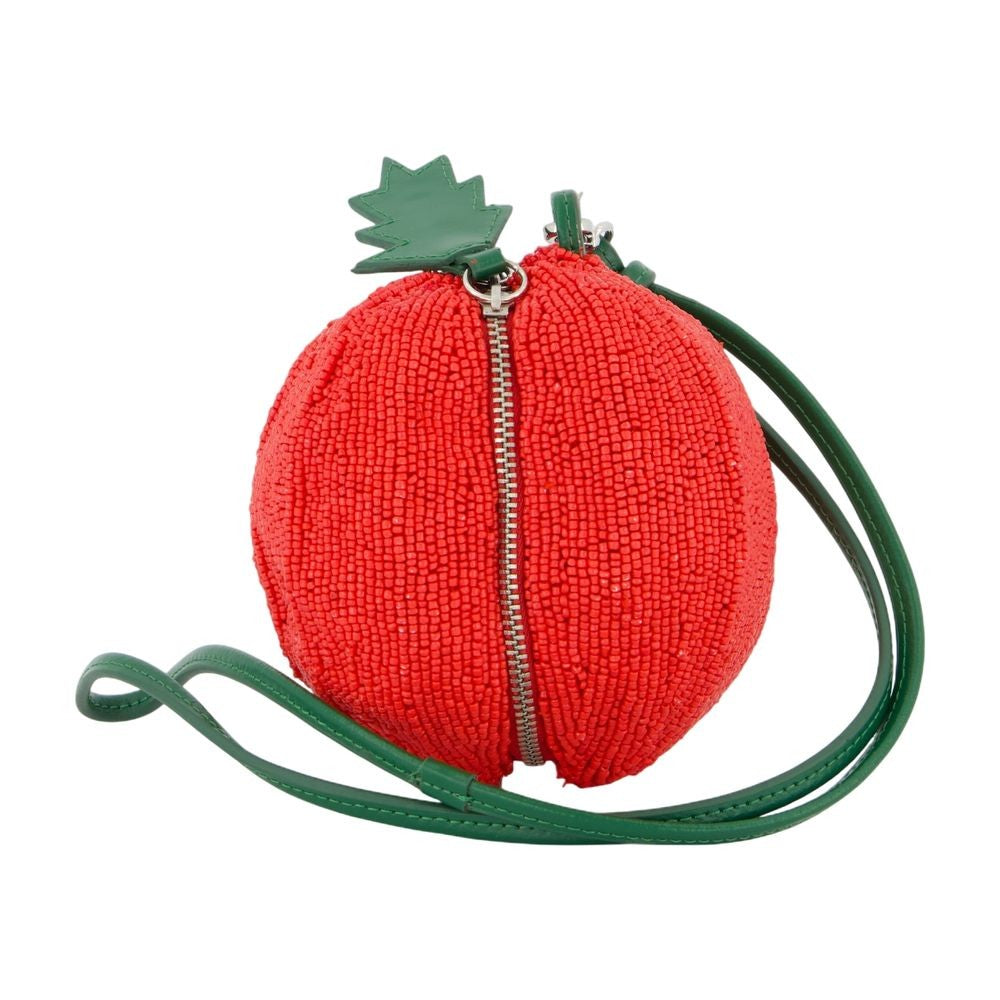 Staud Campari Beaded Bag - Synthetic - Red