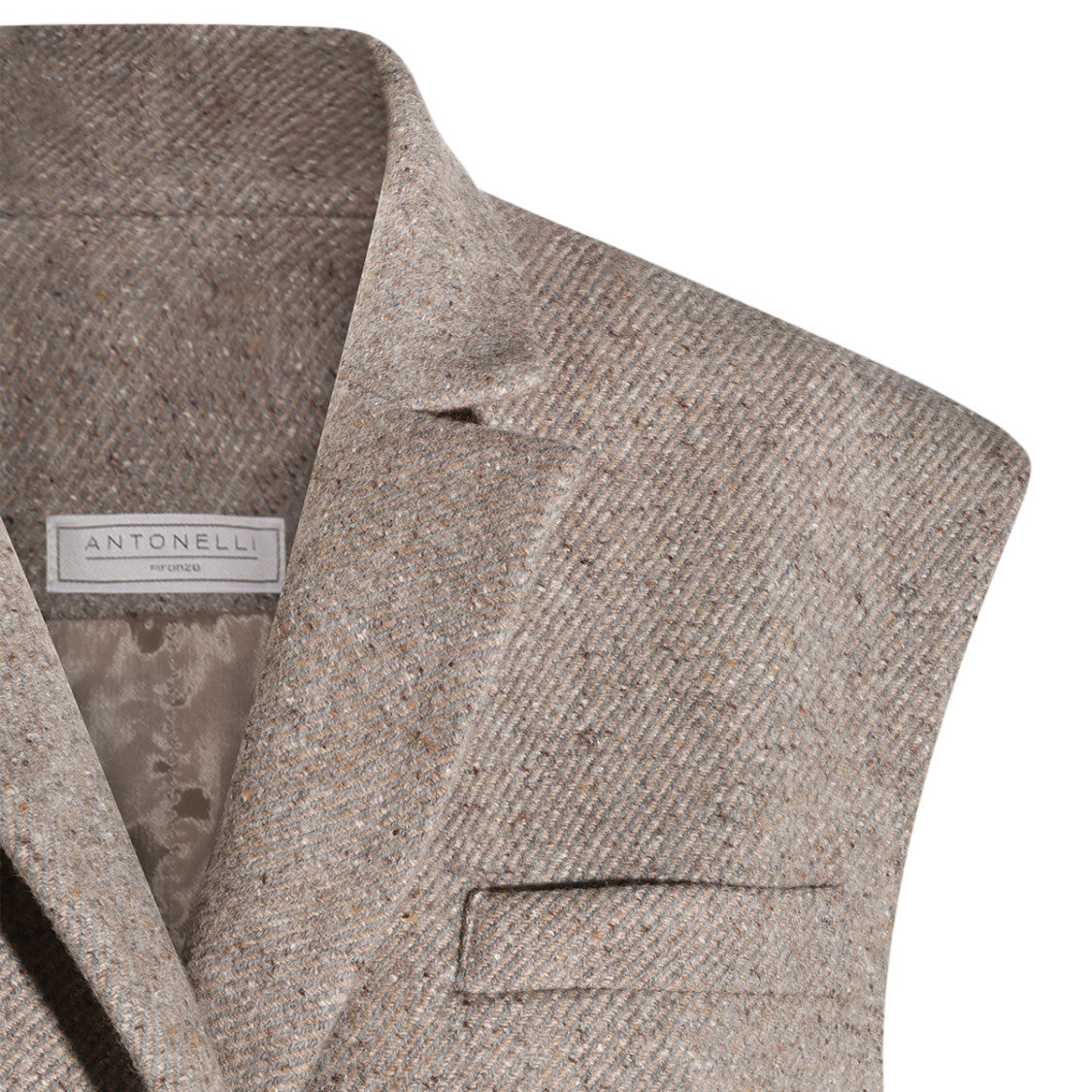 Antonelli Firenze Tailored Sleeveless Notched Lapel Belted Blazer