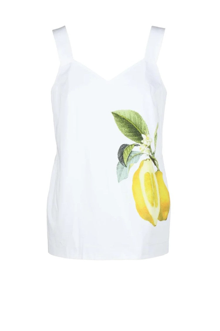 Sportmax Ultra Cotton Top With Zip - White