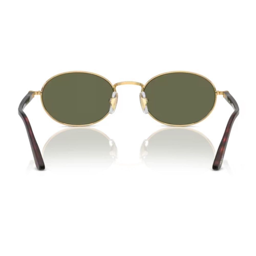 Persol Po1018s Ida Oval-Shaped Gold Metal Sunglasses