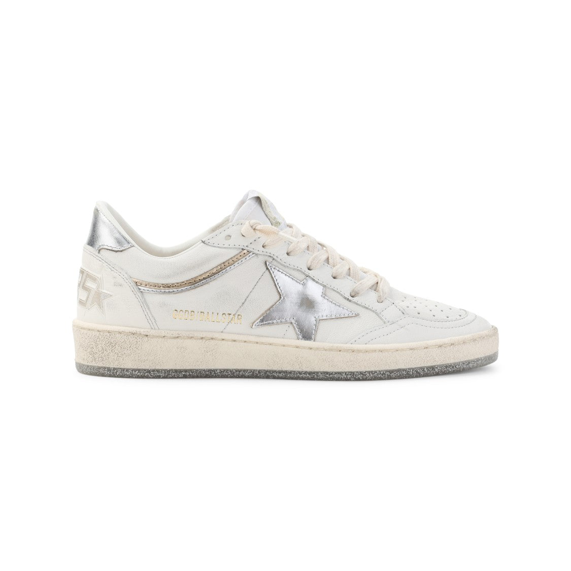 Golden Goose Optic White Goat Leather Ballstar Sneakers