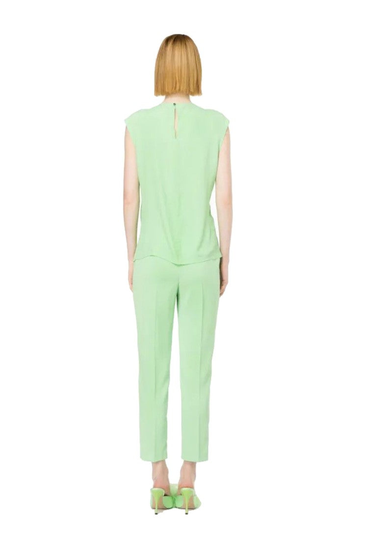 Pinko Multicolor Straight Leg Trousers Mid-Rise Waist