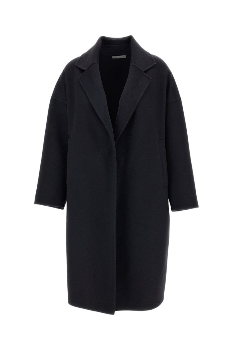 Dusan Unlined Cashmere Coat With Classic Open Lapels And Oversized Silhouette
