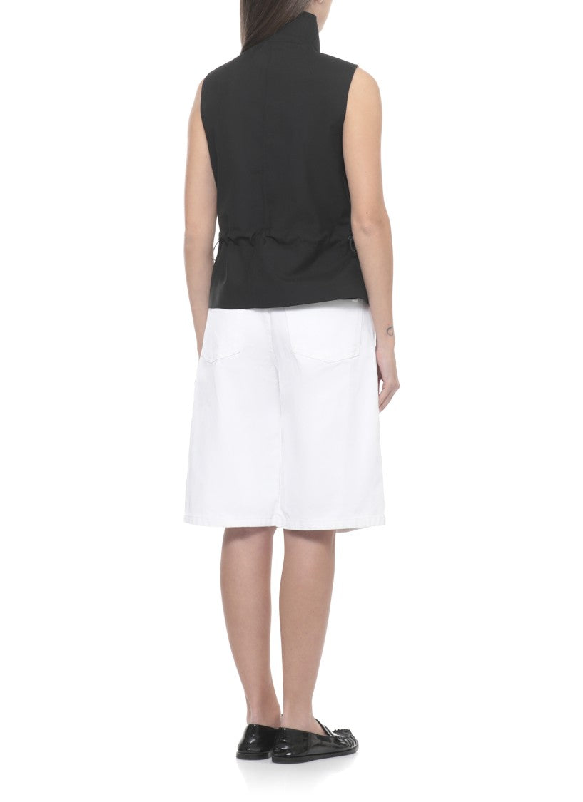 Coperni Black Drawstring Wool-Blend Vest