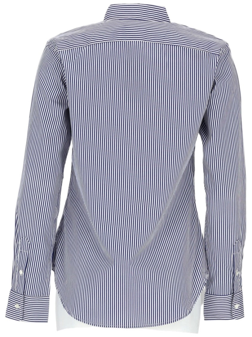 Polo Ralph Lauren Long-Sleeved Striped Logo Cotton Shirt