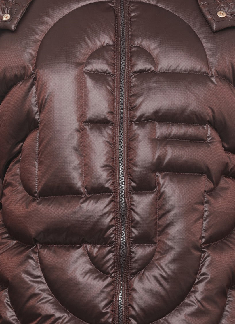 Casablanca Brown Monogram Padded Puffer Jacket
