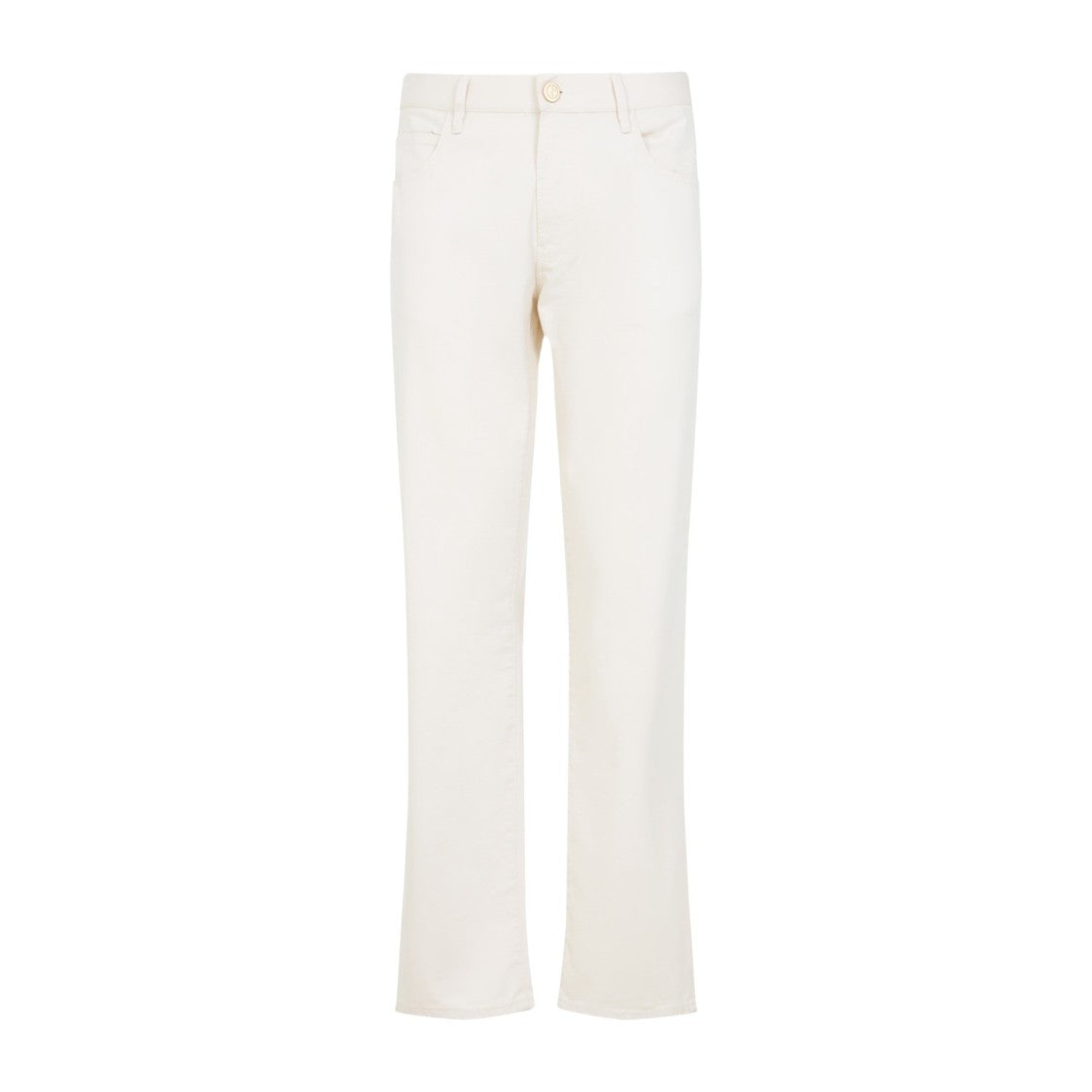 Giorgio Armani Straight-Leg Trousers In Luxurious Cotton-Silk Blend