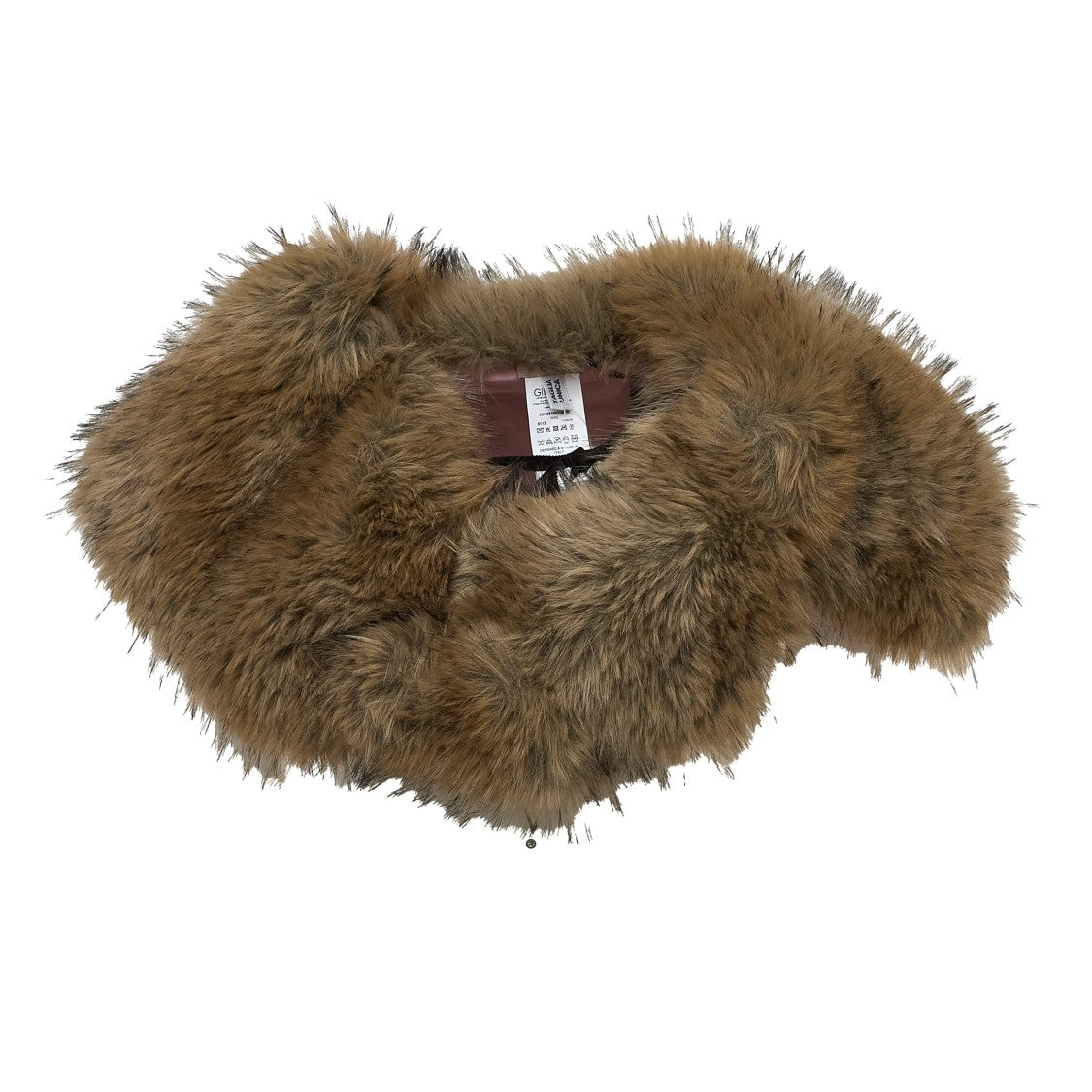 N°21 Plush Faux Fur Ribbon Tie Collar Scarf