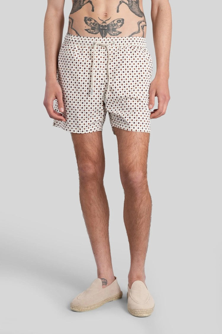 Mc2 Saint Barth Ivory Lighting Micro Stretch Swim Shorts