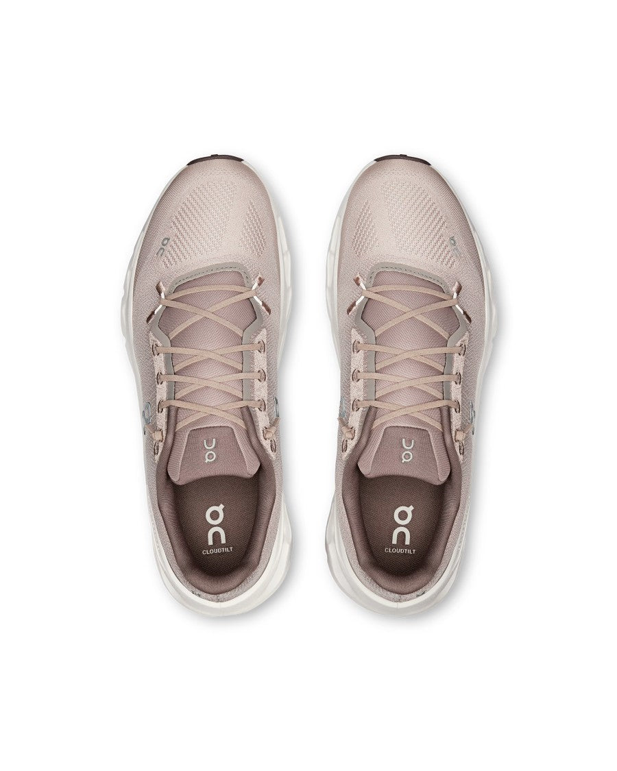 On Cloudtilt Cinder Fog Sneakers With Quick-Lace System And Energy Return