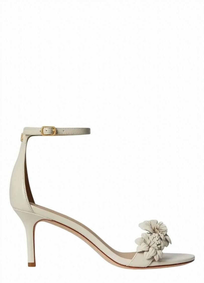 Lauren Ralph Lauren Allie Nappa Leather Floral Strap Sandals