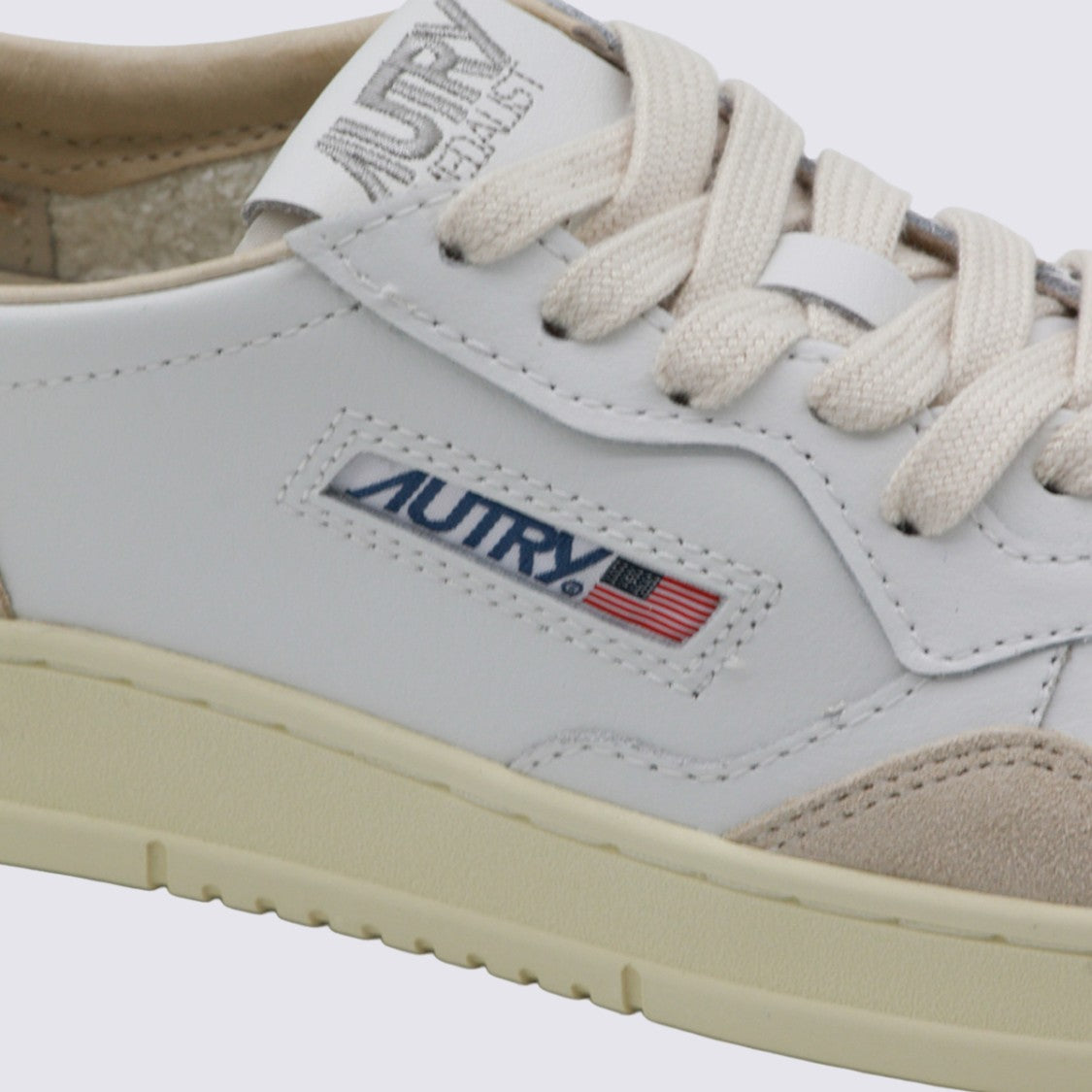 Autry Low-Top Sneakers With Leather Upper And Suede Overlays