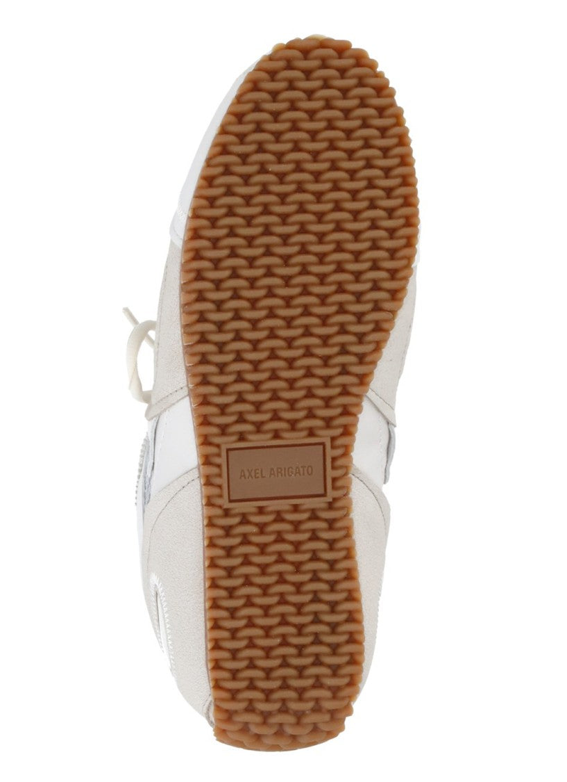 Axel Arigato White Slow Runner Leather-Blend Sneakers