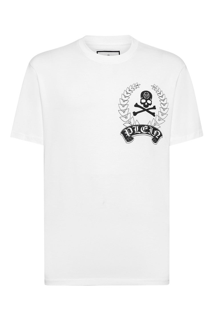Philipp Plein Cotton T-Shirt With Bold Skull Graphic And Classic Fit