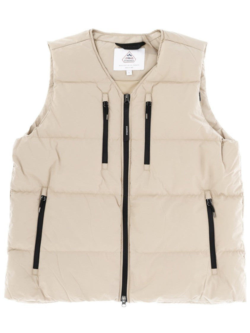 Pyrenex Light Beige Solace Recycled Polyester Vest