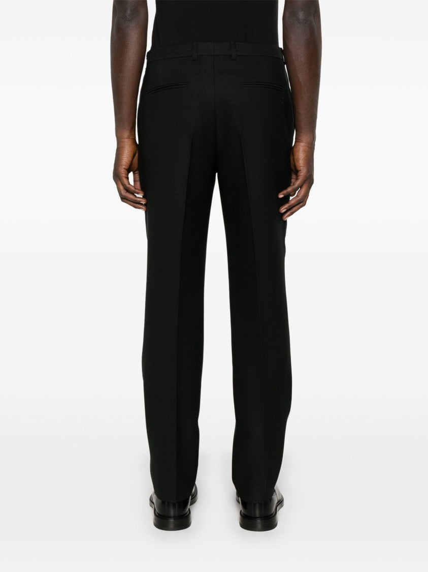 Gucci Black Fluid Straight-Leg Tailored Pants