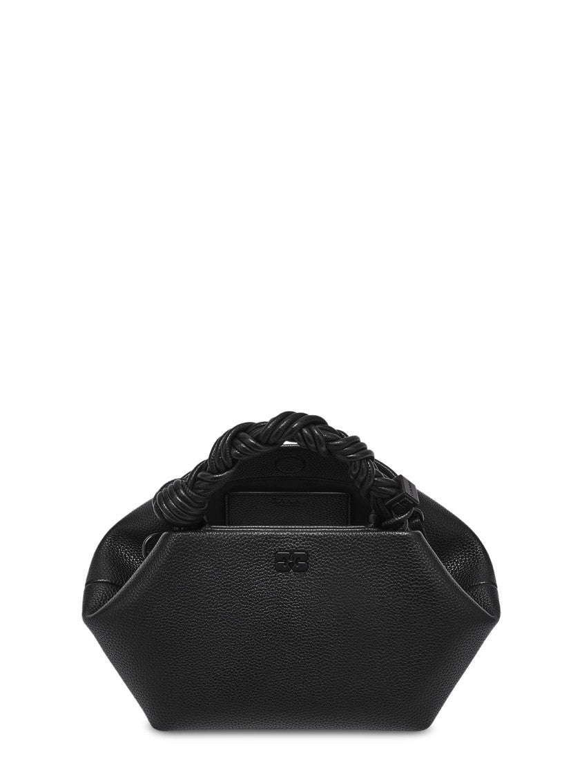 Ganni Small Grained Bou Bag With Twisted Handle