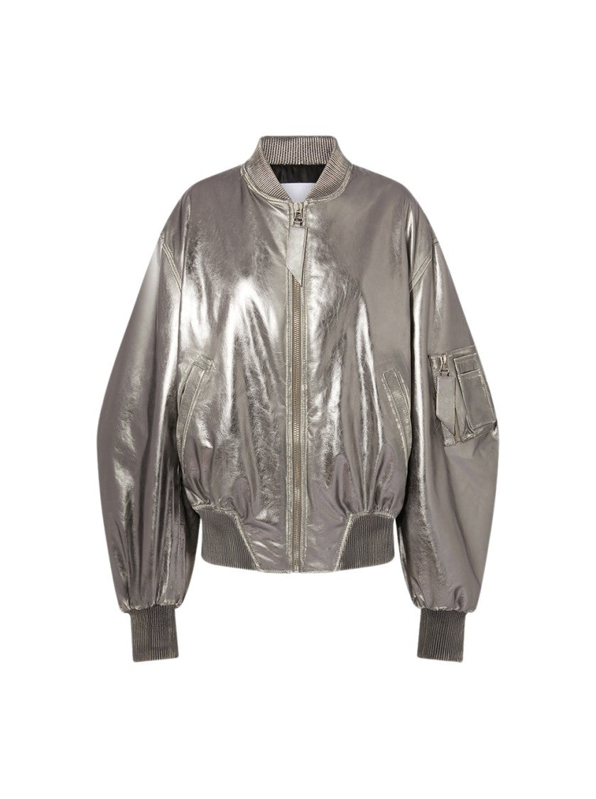 The Attico Metallic Bomber Jacket