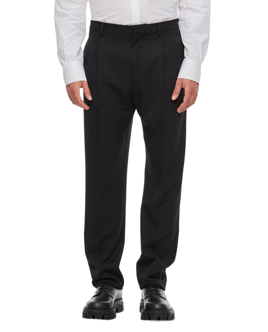 Lanvin Straight Leg Wool Trousers