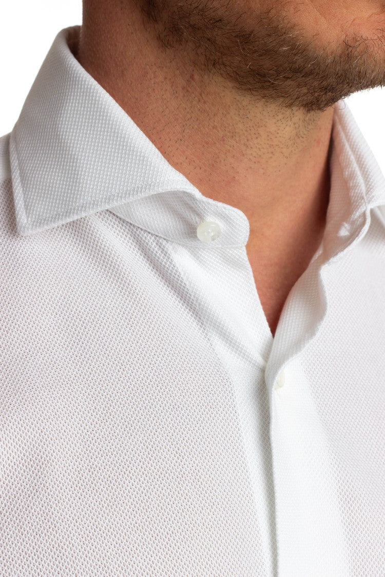 Barba Honeycomb Stretch Tailored Shirt Cult Label