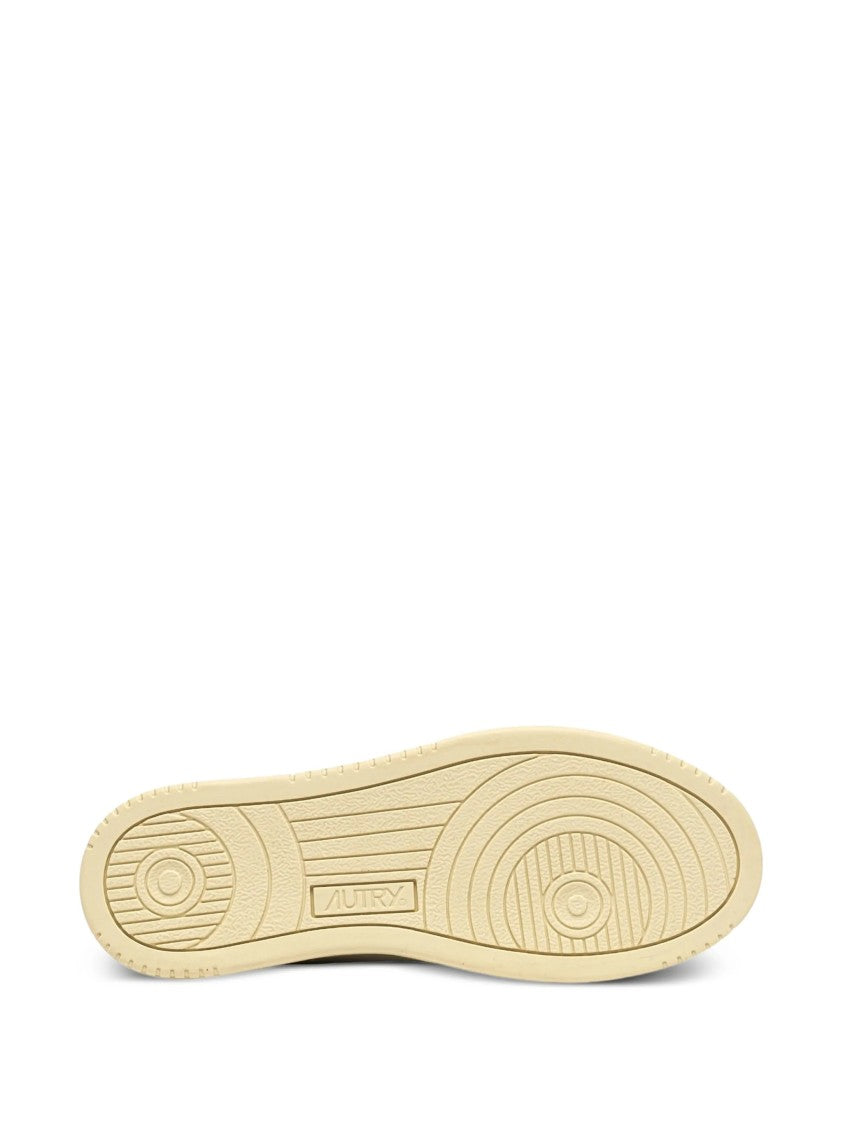 Autry White Medalist Low Perforated Leather Sneakers