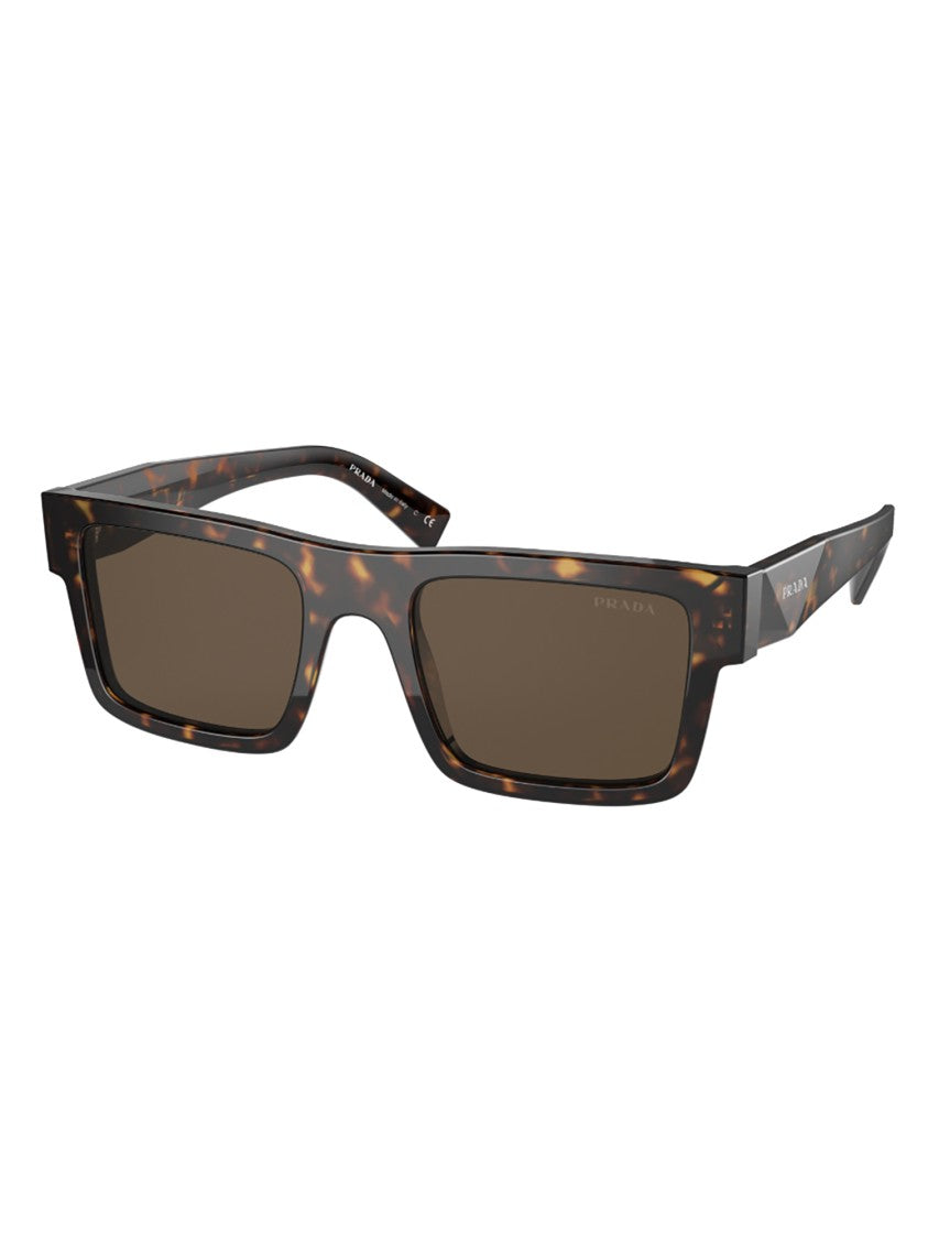 Prada 19Ws Sole Oversized Square Tortoiseshell Sunglasses