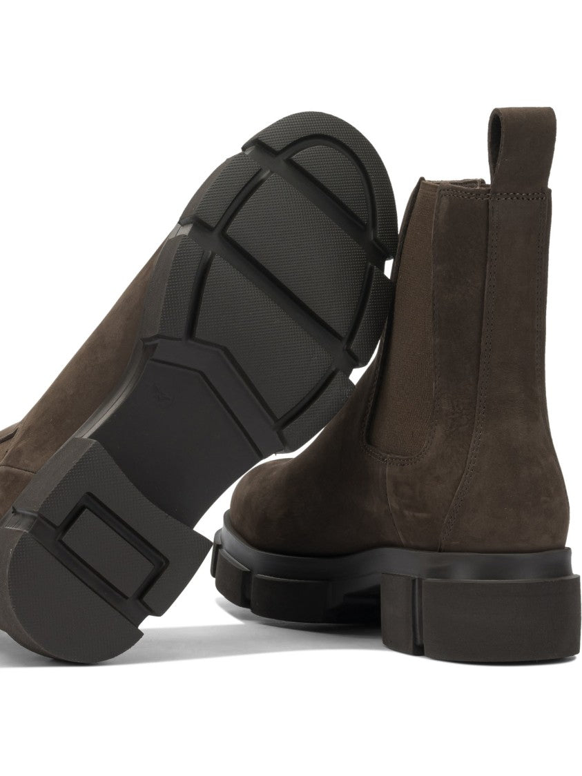 Copenhagen Leather-Rubber Ankle Boots