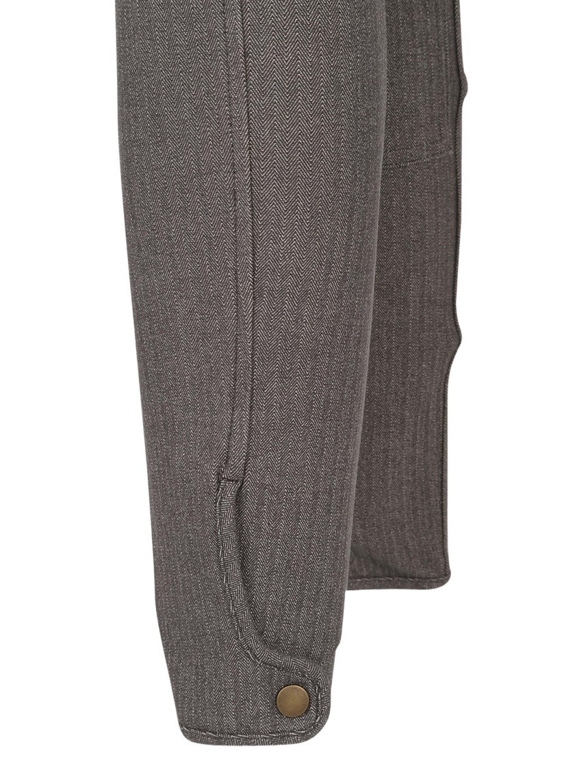 Burberry Slim Fit Herringbone Trousers
