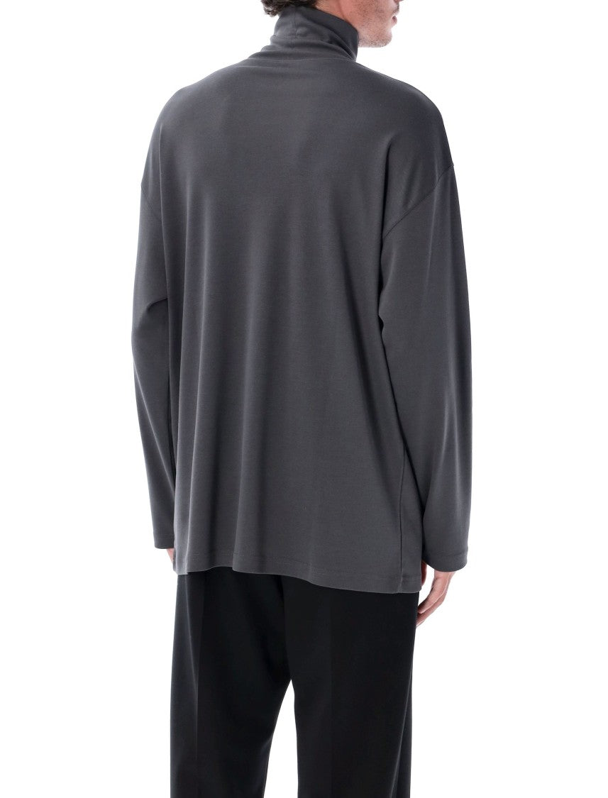 Lemaire Relaxed Mock Neck T-Shirt