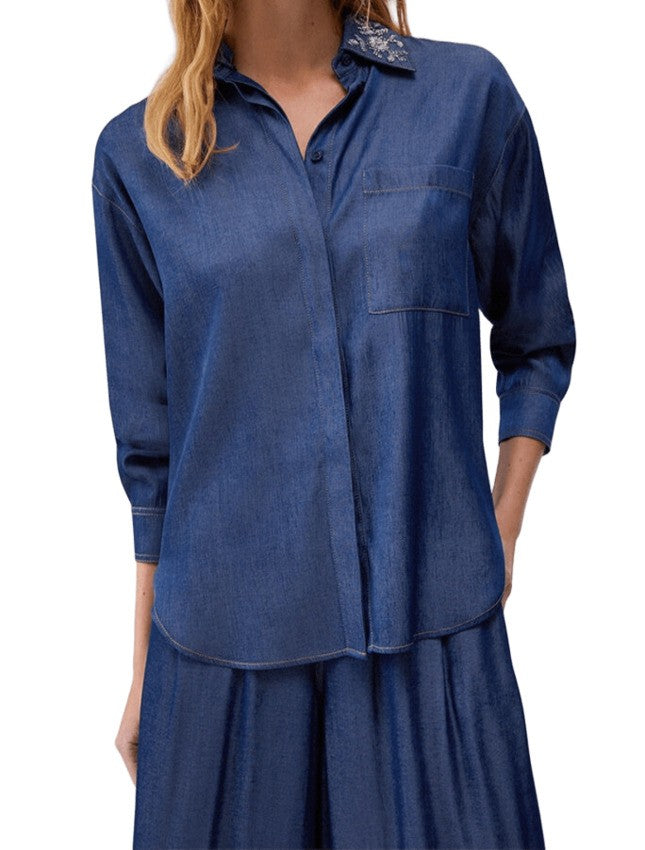 Liu Jo Chambray Denim Shirt