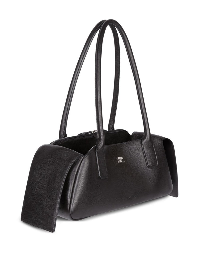 Courrèges Elongated Rectangular Handbag In Smooth Calf Leather