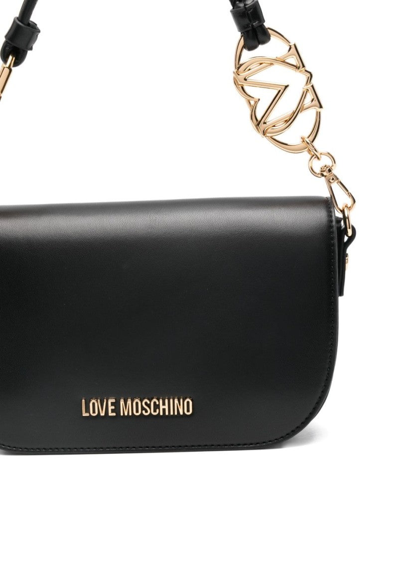 Love Moschino Shoulder Bag With Flap Closure And Gold-Tone Accents