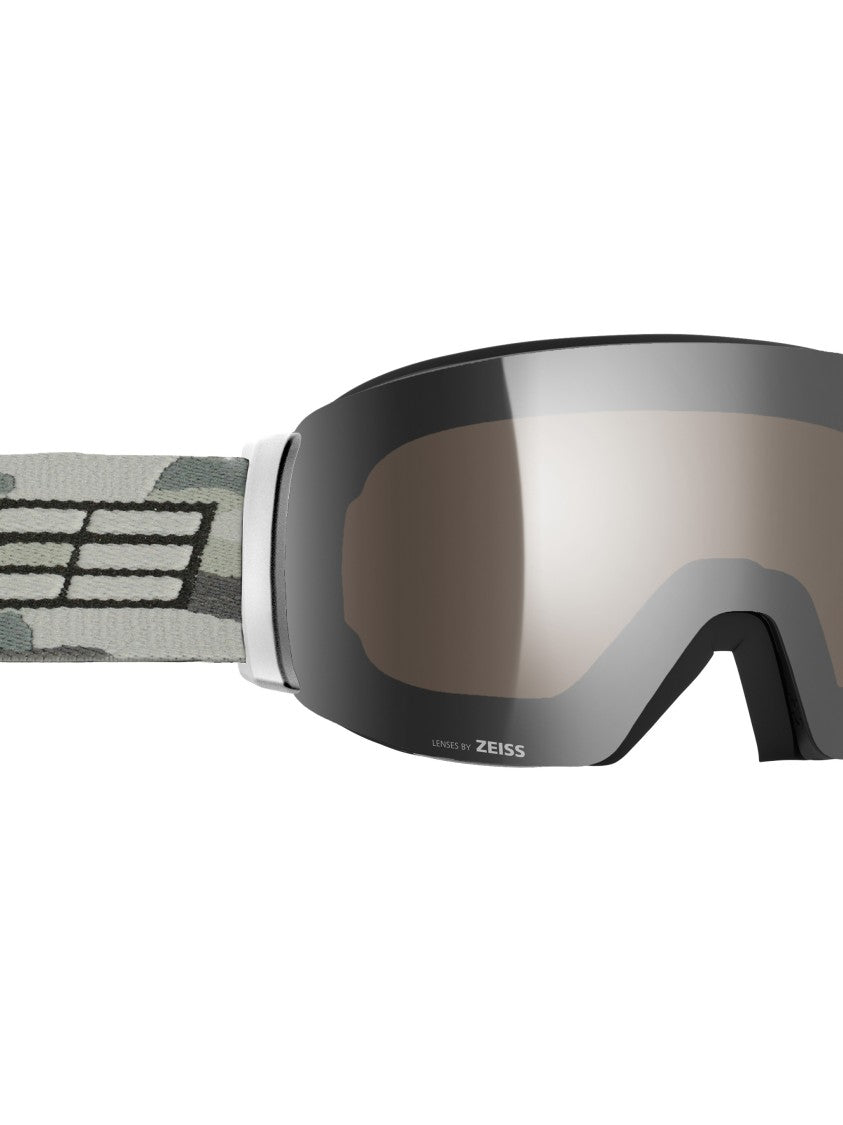 Salice Black Wide Lens Reflective Ski Goggles