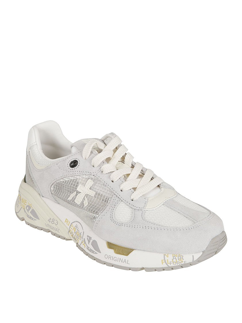 Premiata Padded Ankle Sneakers With Textured Panels And Graphic Sole