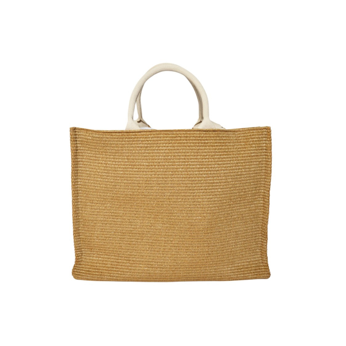 Marni Large Tote Bag In Natural Raffia Effect Fabric