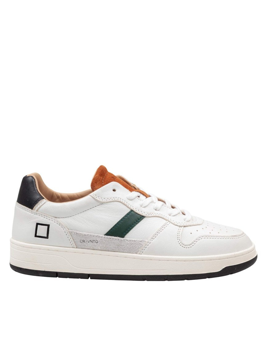 D.A.T.E D.A.T.E. Court Leather Sneakers In White