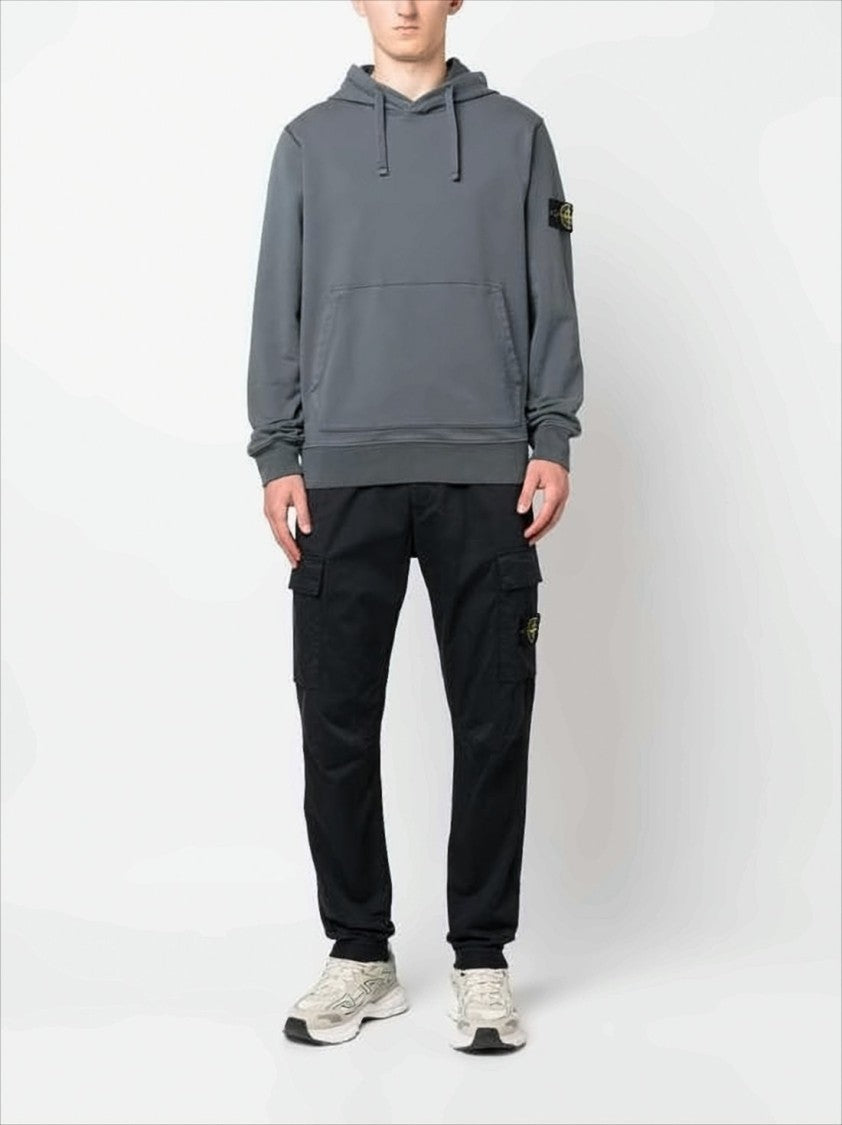 Stone Island Muted Grey Hooded Sweatshirt