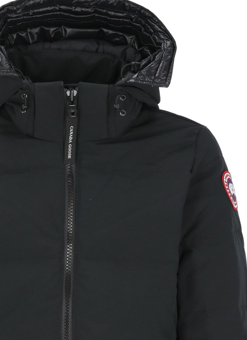 Canada Goose Black Hooded Quilted Parka