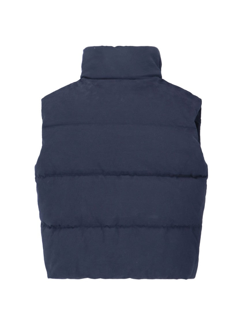Dsquared2 Quilted Sleeveless Puffer Jacket With Heritage Lining