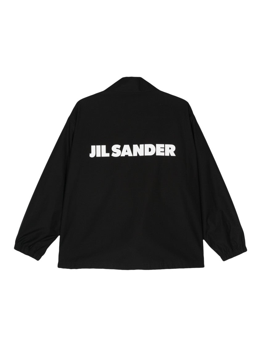 Jil Sander Black Blouson Boxy Cotton Jacket