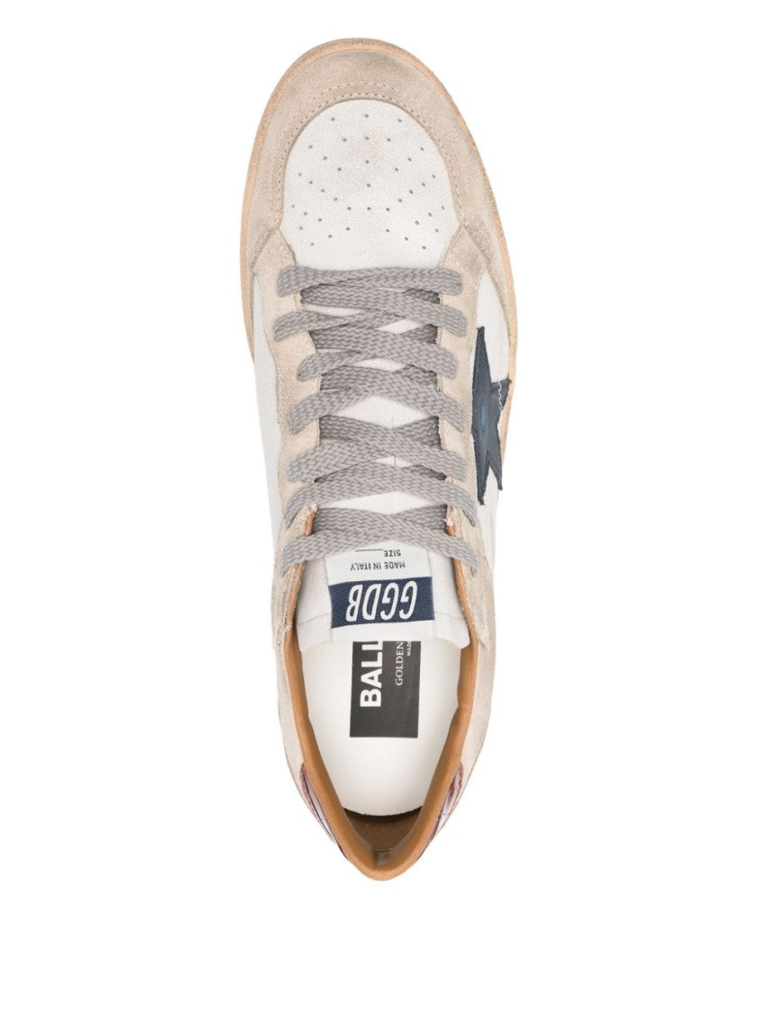 Golden Goose Low-Top Sneakers With Suede Overlays